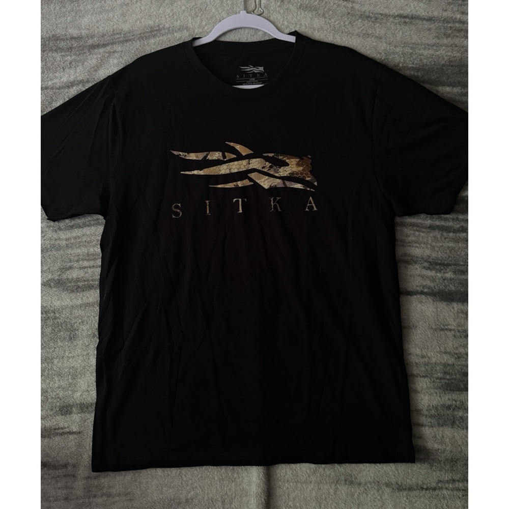 Sitka Men's Icon Optifade Short Sleeve Tee In Black Large
